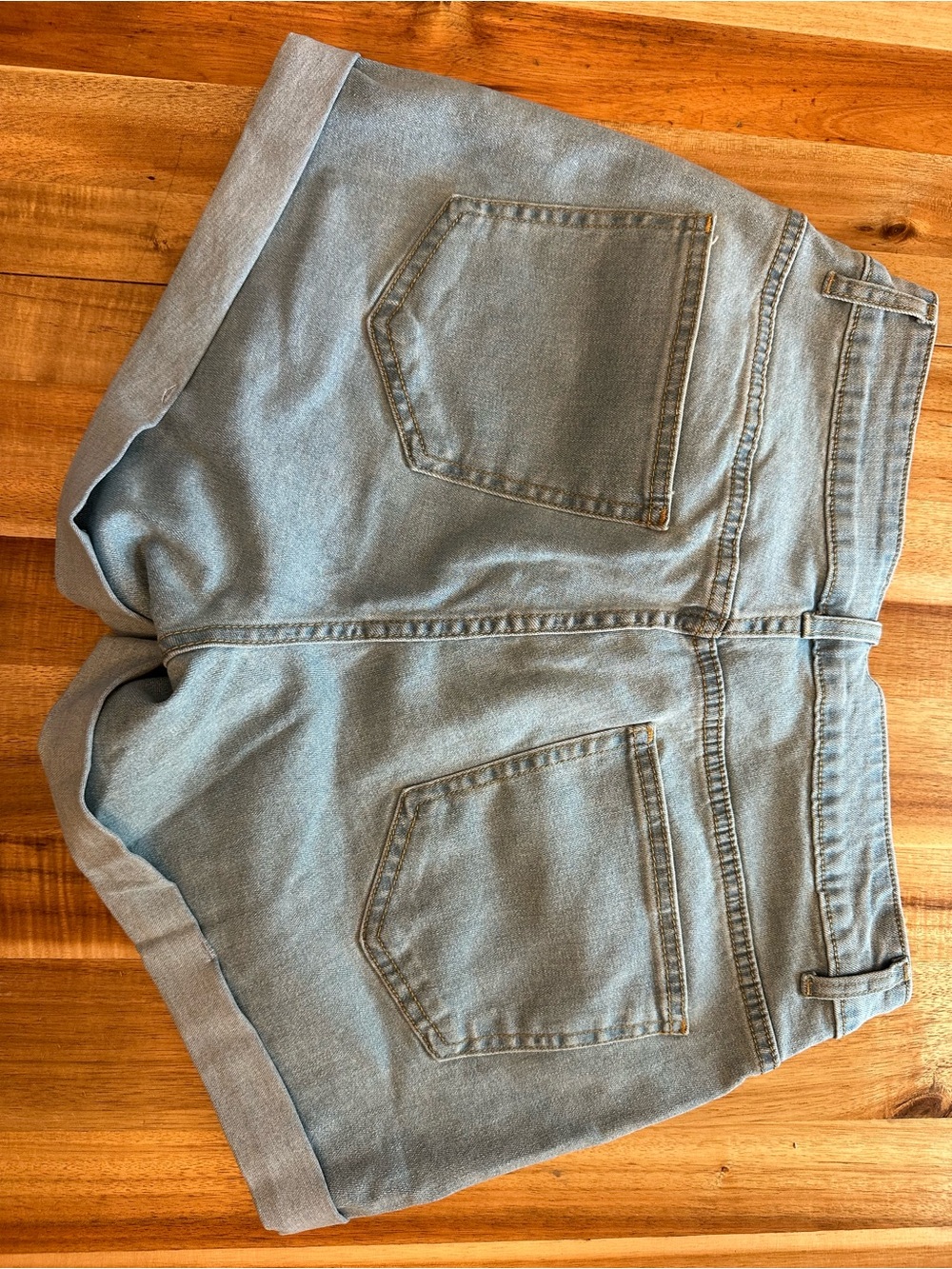 Magritta Denim Shorts for Women Mid Waisted Folded Hem Size Medium - Picture 3 of 7